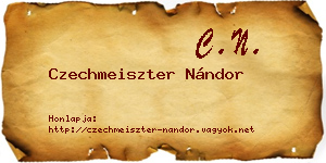 Czechmeiszter Nándor névjegykártya